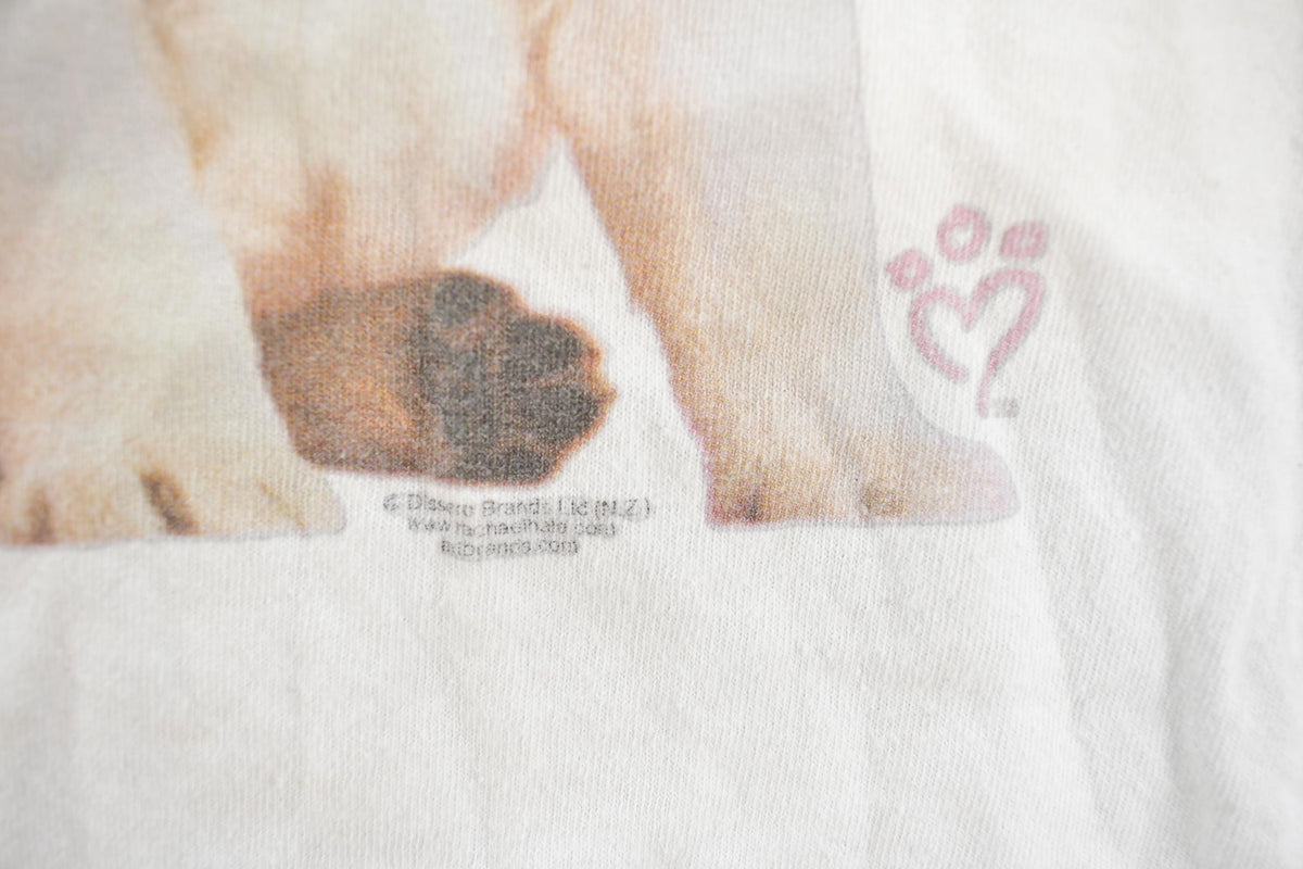 Vintage 2000s Cute Labrador Puppies Graphic Print T-Shirt Men's L