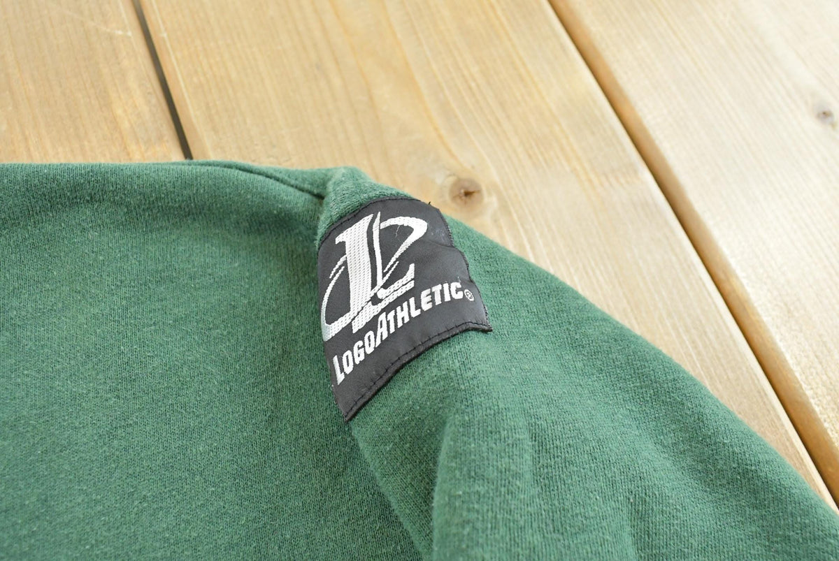 Vintage 1990s Logo Athletic Green Bay Packers Embroidered Sweatshirt Men's L