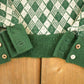Vintage 1970s Sheffield Master Knits Argyle Knit Cardigan Sweater Men's S