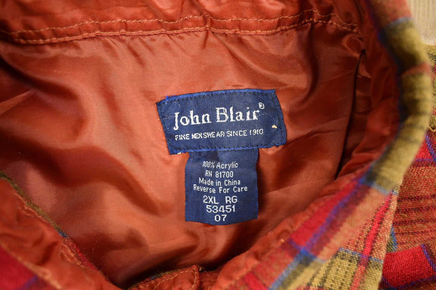 Vintage 1990s John Blair Button Up Shirt Men's 2XL