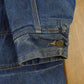 Vintage 1980s Roebucks Blanket Lined Denim Chore Jacket Men's 2XL
