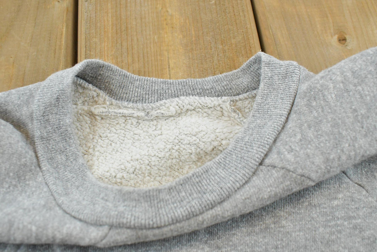 Vintage 1980s Blank Gray Raglan Crewneck Sweatshirt Men's XS