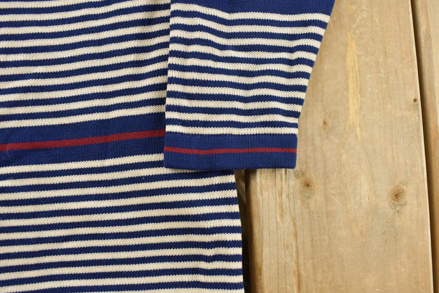 Vintage 1980s Acrylic Quarter Zip Knit Turtle Neck Sweater Women's S