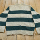 Vintage 1980s L.L. Bean Ragg Striped Wool Knit Crewneck Sweater Men's Large / 80s Knit Sweatshirt / Outdoors
