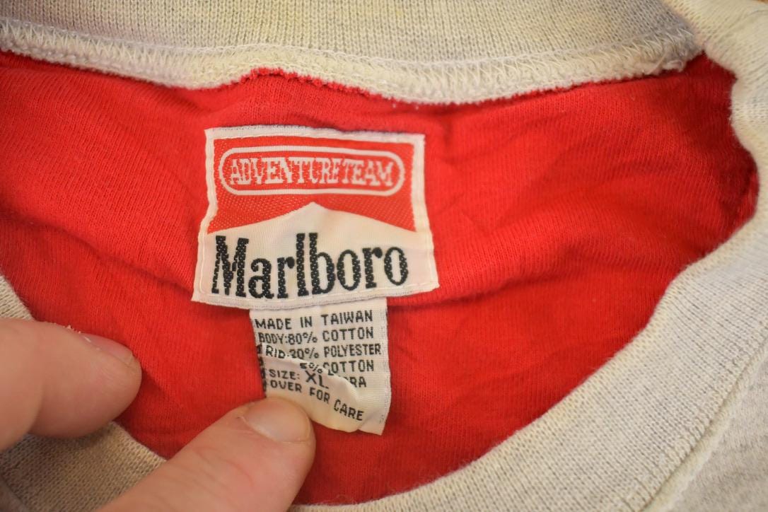 Vintage 1990s Marlboro Adventure Team Streetwear Blank Crewneck Sweatshirt Women's XL