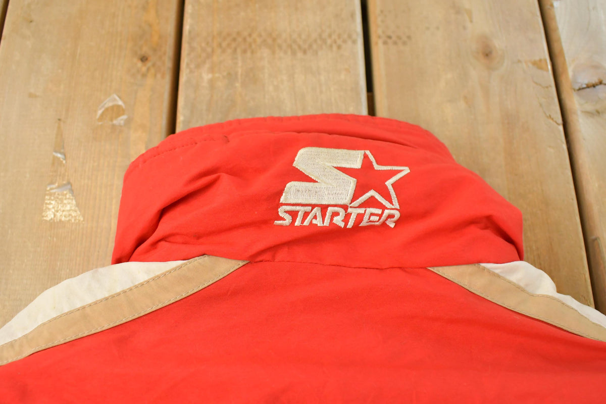 Vintage 1980s San Francisco 49ers Starter NFL Down Parka Jacket Men's Medium