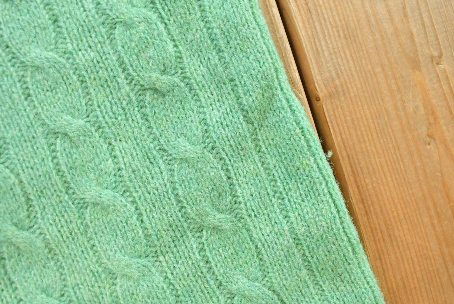 Vintage 1970s Deans Of Scotland Cable Knit Sweater Women's S