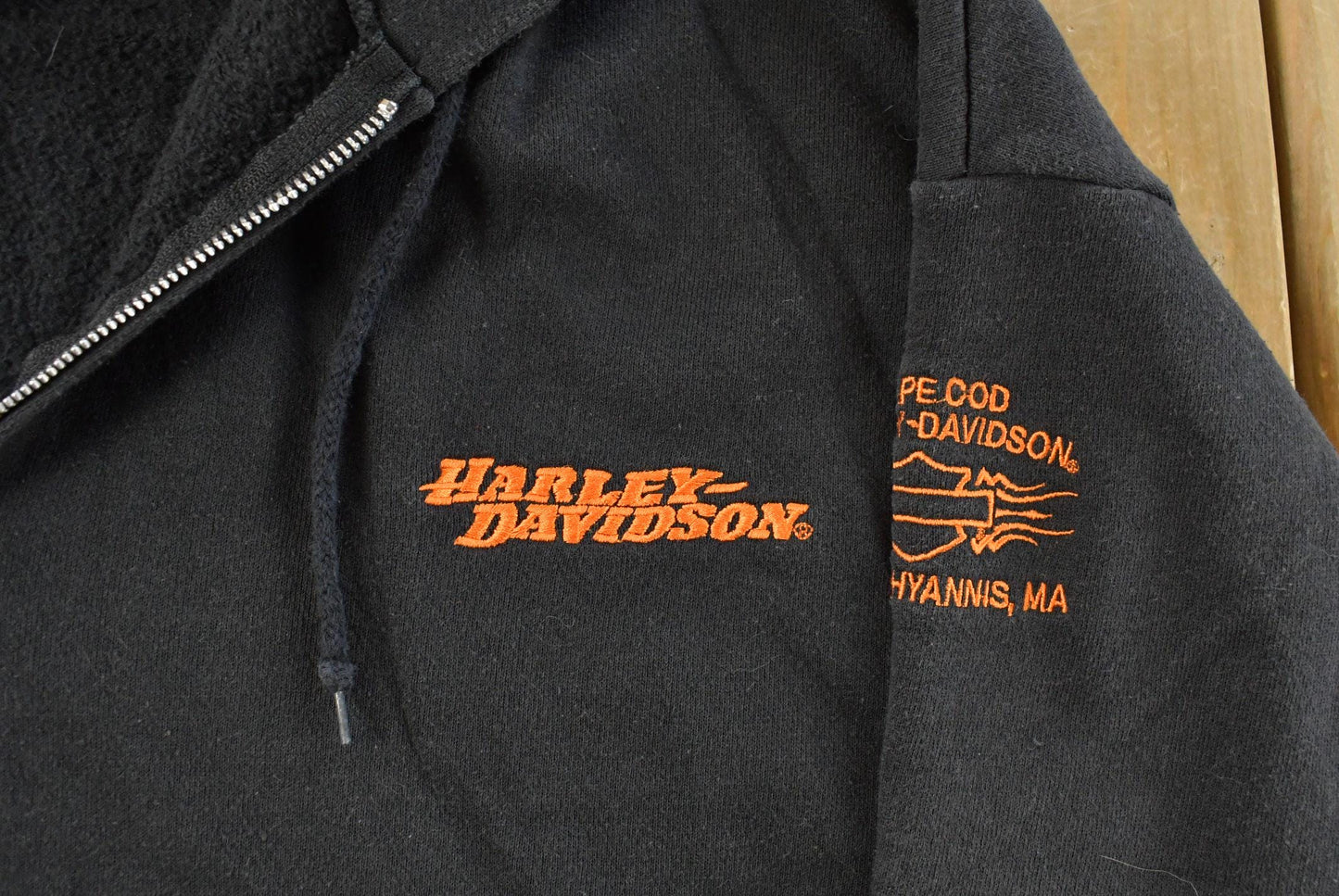 Vintage 2000s Harley Davidson Graphic Full Zip Hoodie Men's 2XL