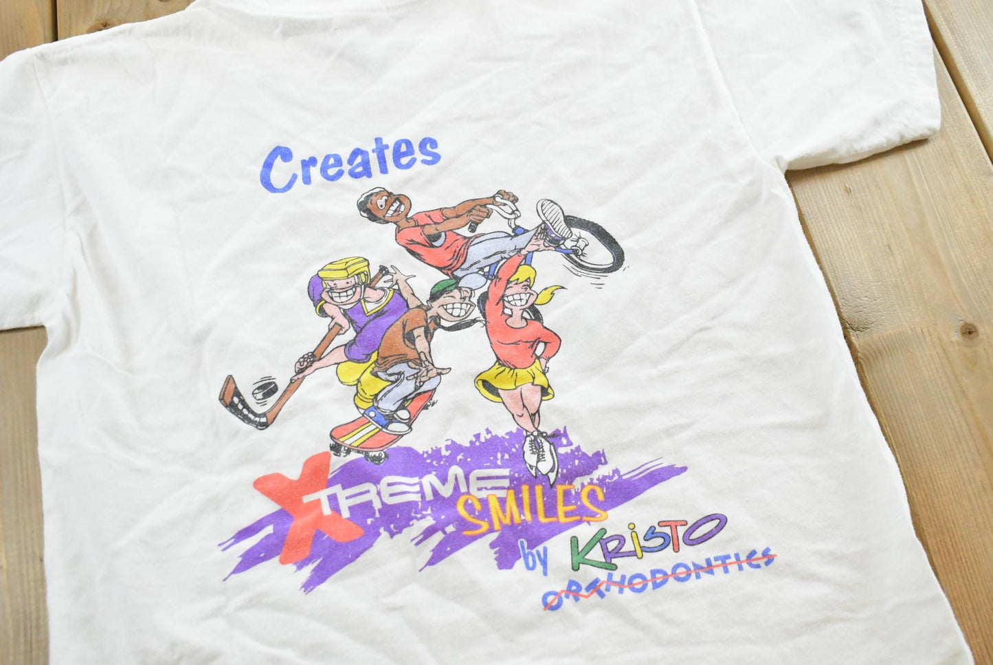 Vintage 2000s Kristo Orthodontics Sports Smiles T-Shirt Mens S
