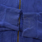 Vintage 1990s Polo Ralph Lauren Blue Thermal Lined Full Zip Hoodie Men's 2XL