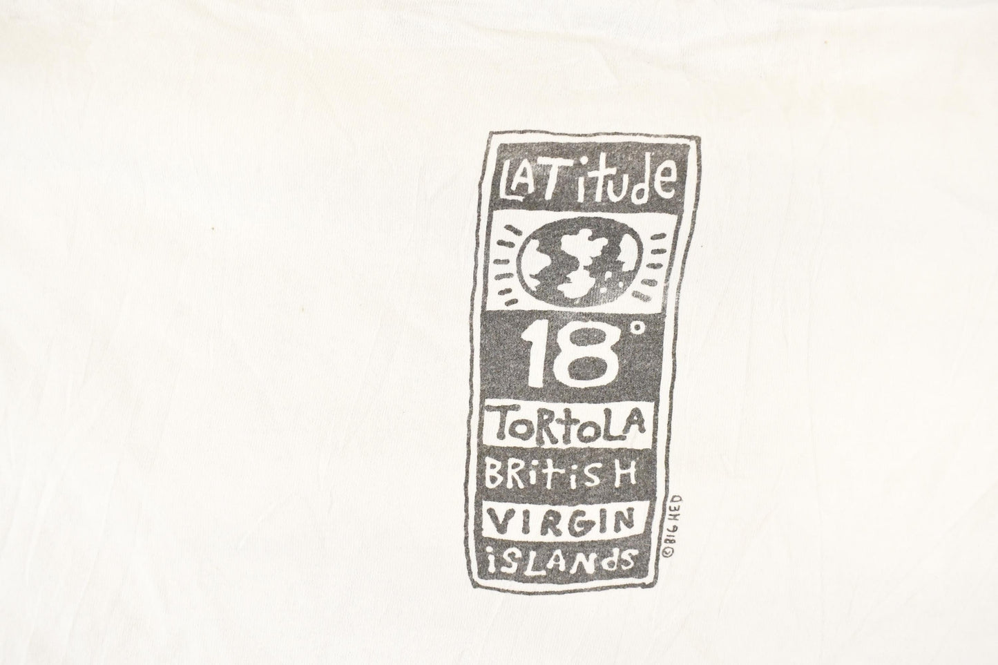 Vintage 1990's Tortola Crazy Fish Souvenir Travel T-Shirt Men's XL