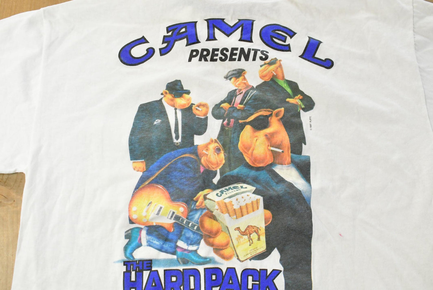 Vintage 1990s Camel Cigarettes Hard Pack Promo Single Stitch T-Shirt Men's XL