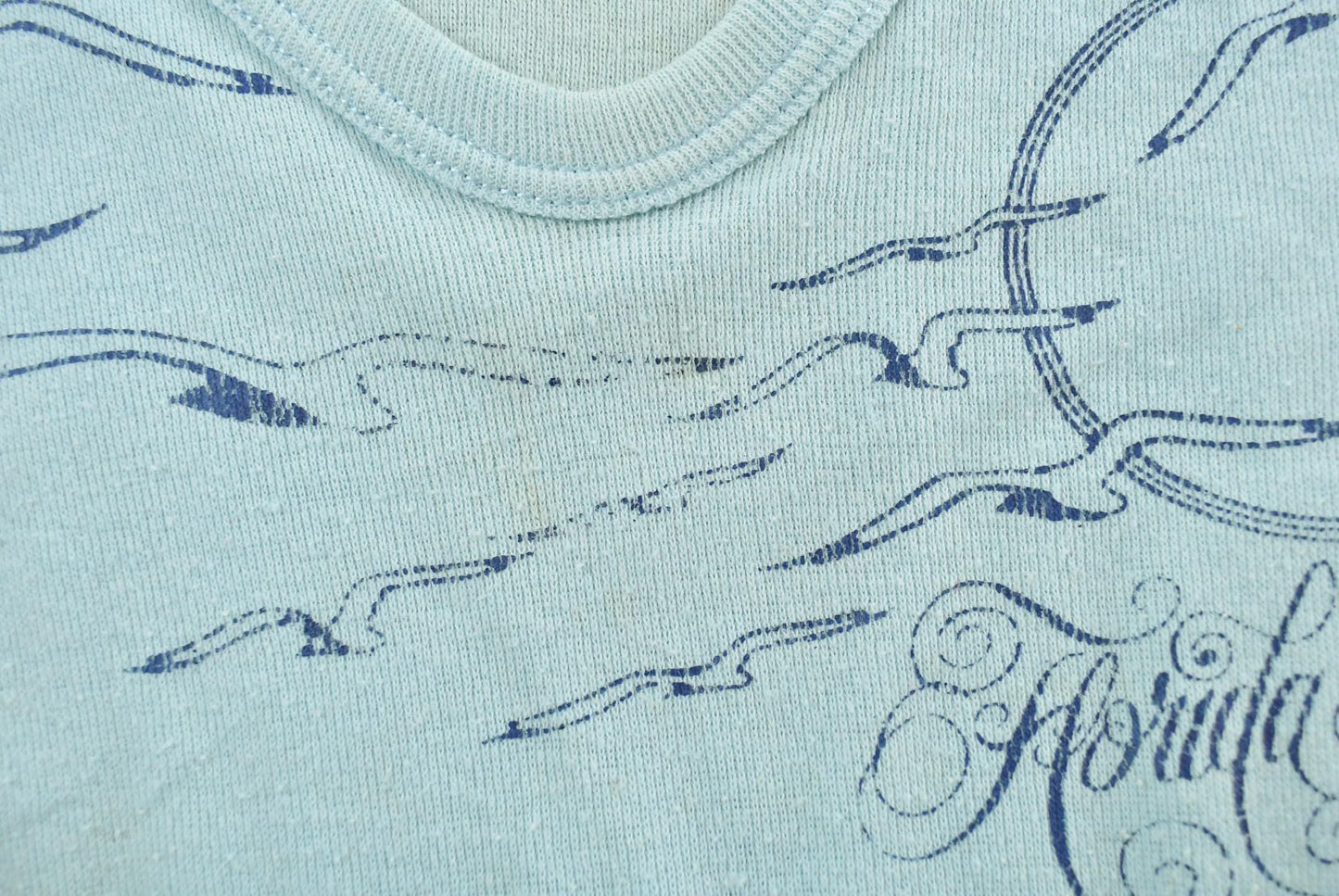 Vintage 1970s Florida Seagulls Souvenir T Shirt Baby Tee Womens S