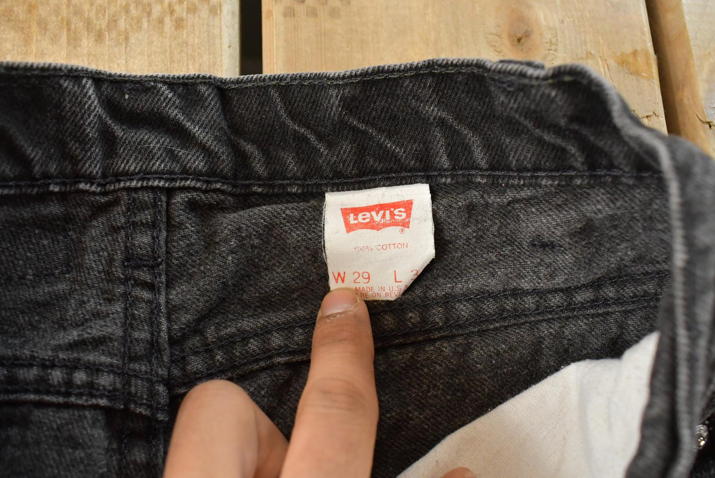 Vintage 1990s Levi's Orange Tab 505 Regular Straight Denim Jeans Men's 27 x 32