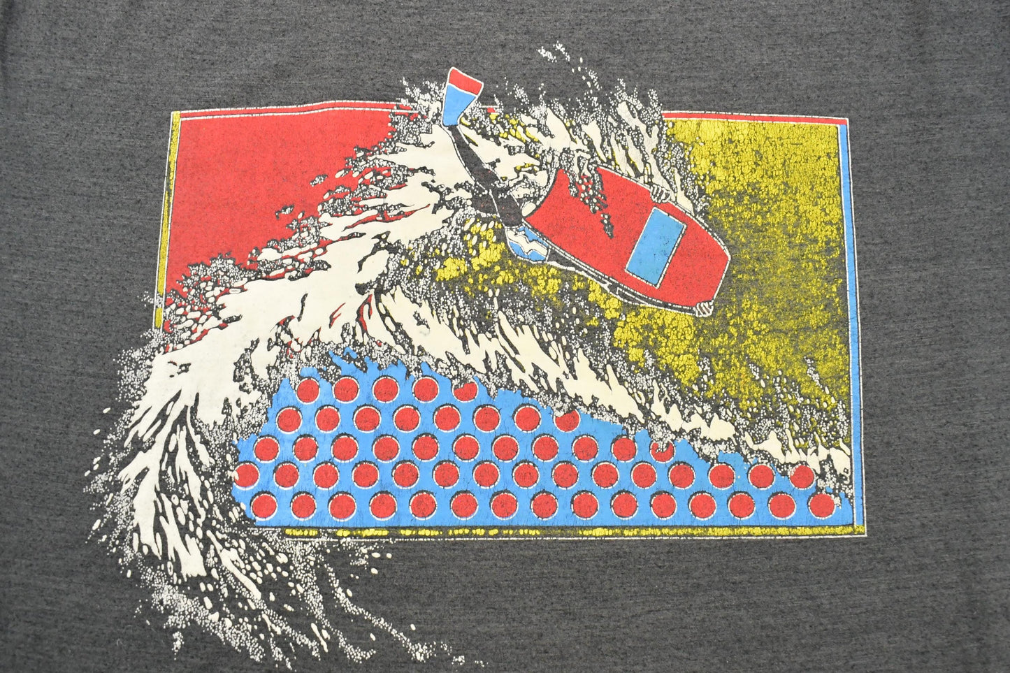 Vintage 1990s Club 1440 Surf T-Shirt Men's XL / 90s Graphic Tee / Sun Faded / Beachwear
