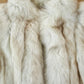 Vintage 1980s Saga Fox Fur Mid Length Coat Made In USA