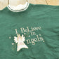 1990s Vintage I Believe In Angels Embroidered Crewneck Sweatshirt Men's L