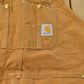 Vintage 1990s Carhartt Double Knee Insulated Canvas Bib Overalls Men's 48 x 29
