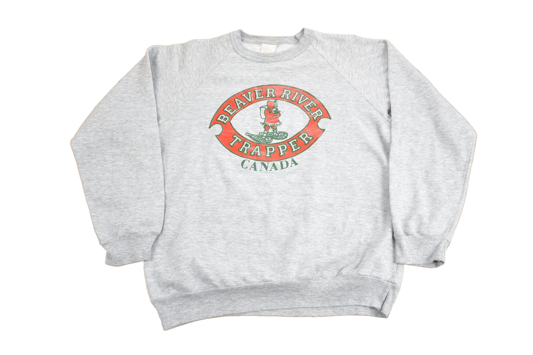 Vintage 1980s Beaver River Trapper Canada Crewneck Sweatshirt Men's Medium