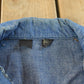 Vintage 1970s Lee Western Style Pearl Snap Button Up Denim Shirt Men's Large
