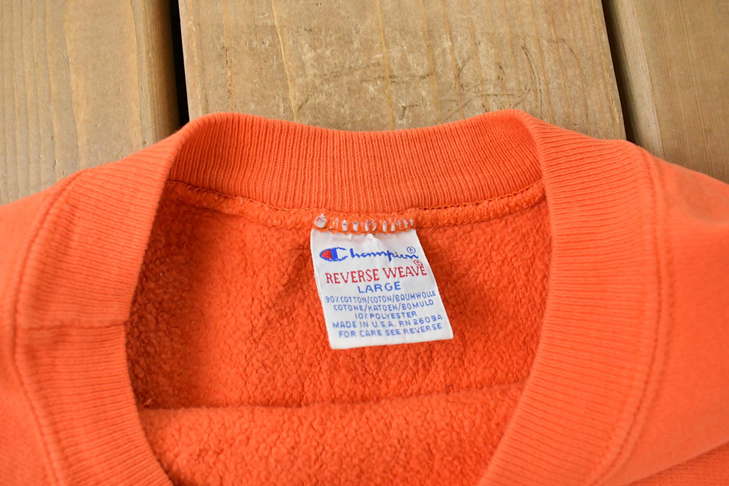 Vintage 1990s Champion Reverse Weave Blank Crewneck Sweatshirt Men's L