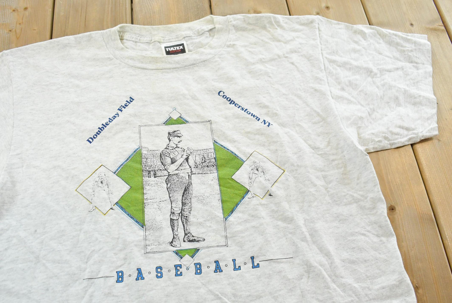 Vintage 1990s Cooperstown Baseball Hall of Fame Souvenir T Shirt Mens L