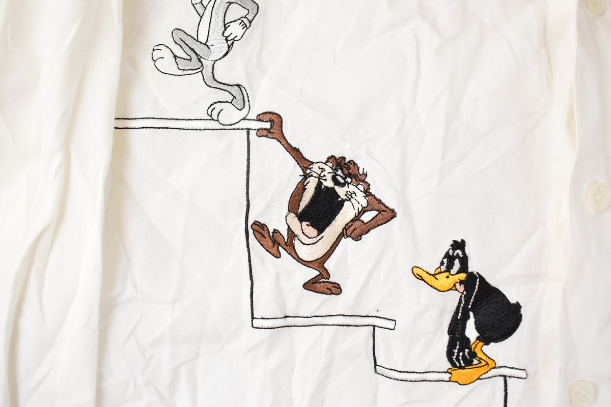 Vintage 1990s Looney Tunes Button Up Shirt Men's XS