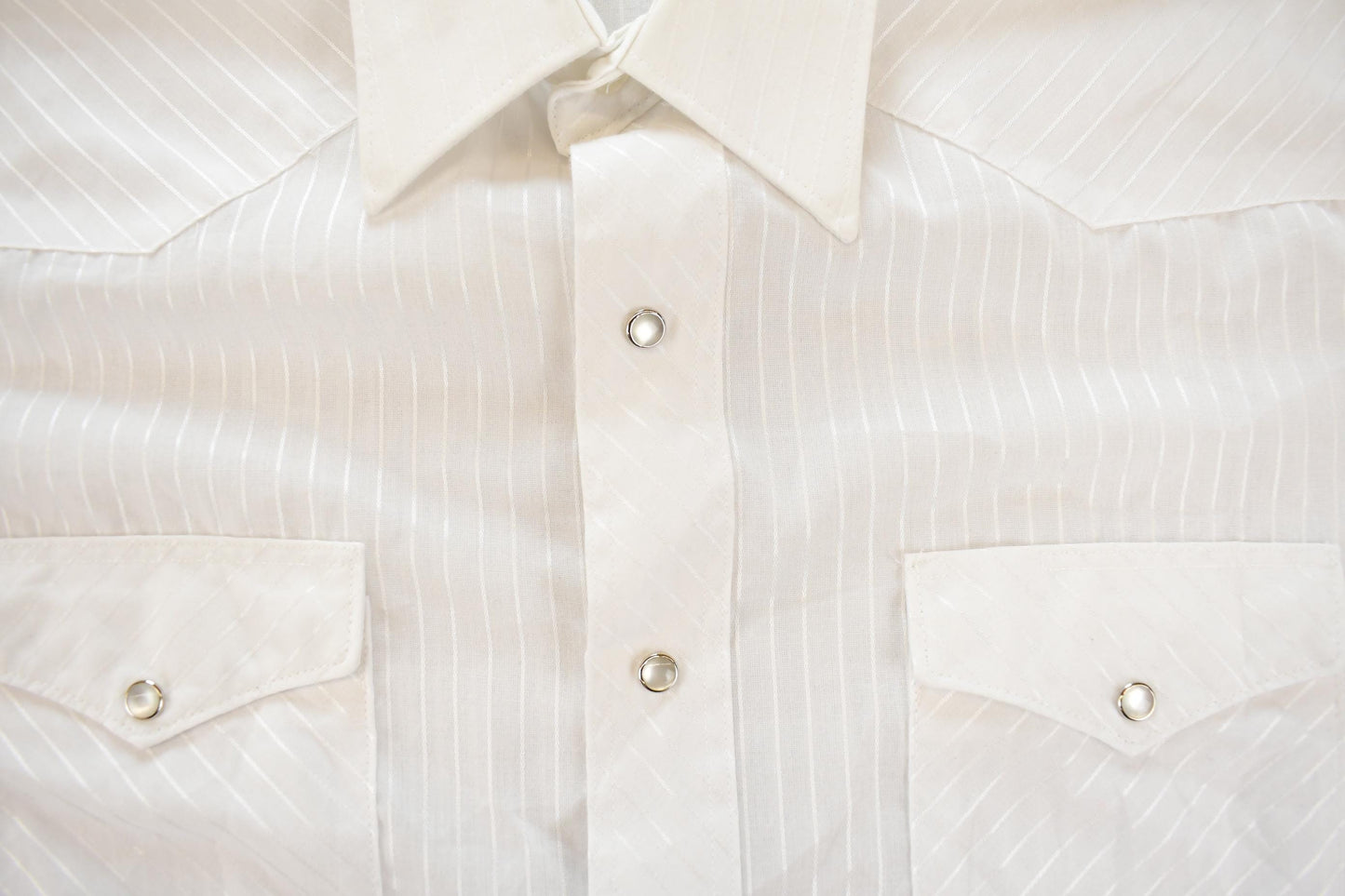 Vintage 1990s Wrangler Cowboy Cut Striped Western Pearl Snap Button Up Shirt Men's L