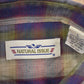 Vintage 1990s Natural Issue Plaid Button Up Shirt Men's XL