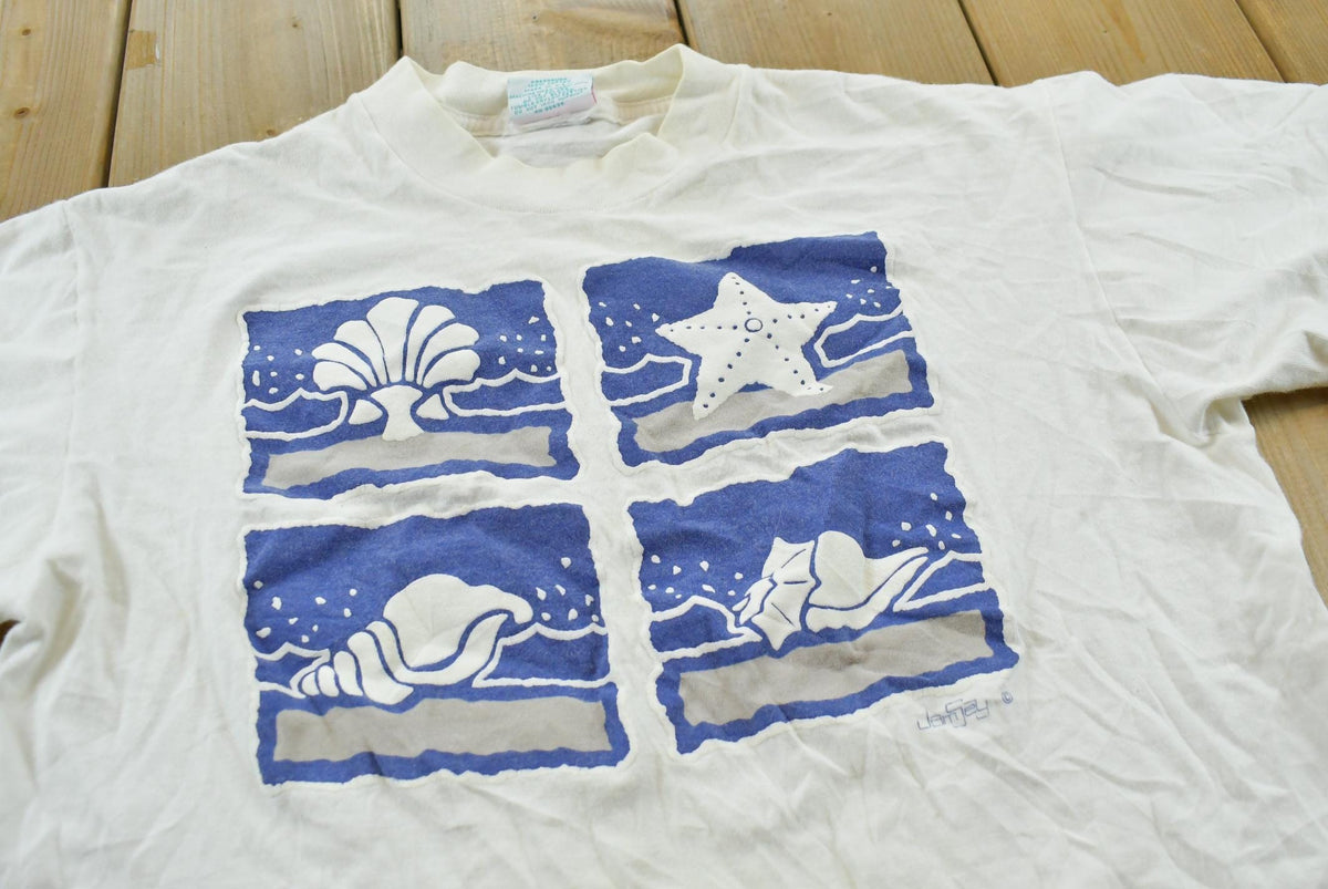 Vintage 1990s Seashells Souvenir T-Shirt Men's M