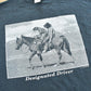 Vintage 2000s Designated Driver Dog Horse Cowboy Funny Parody T-Shirt Men's L