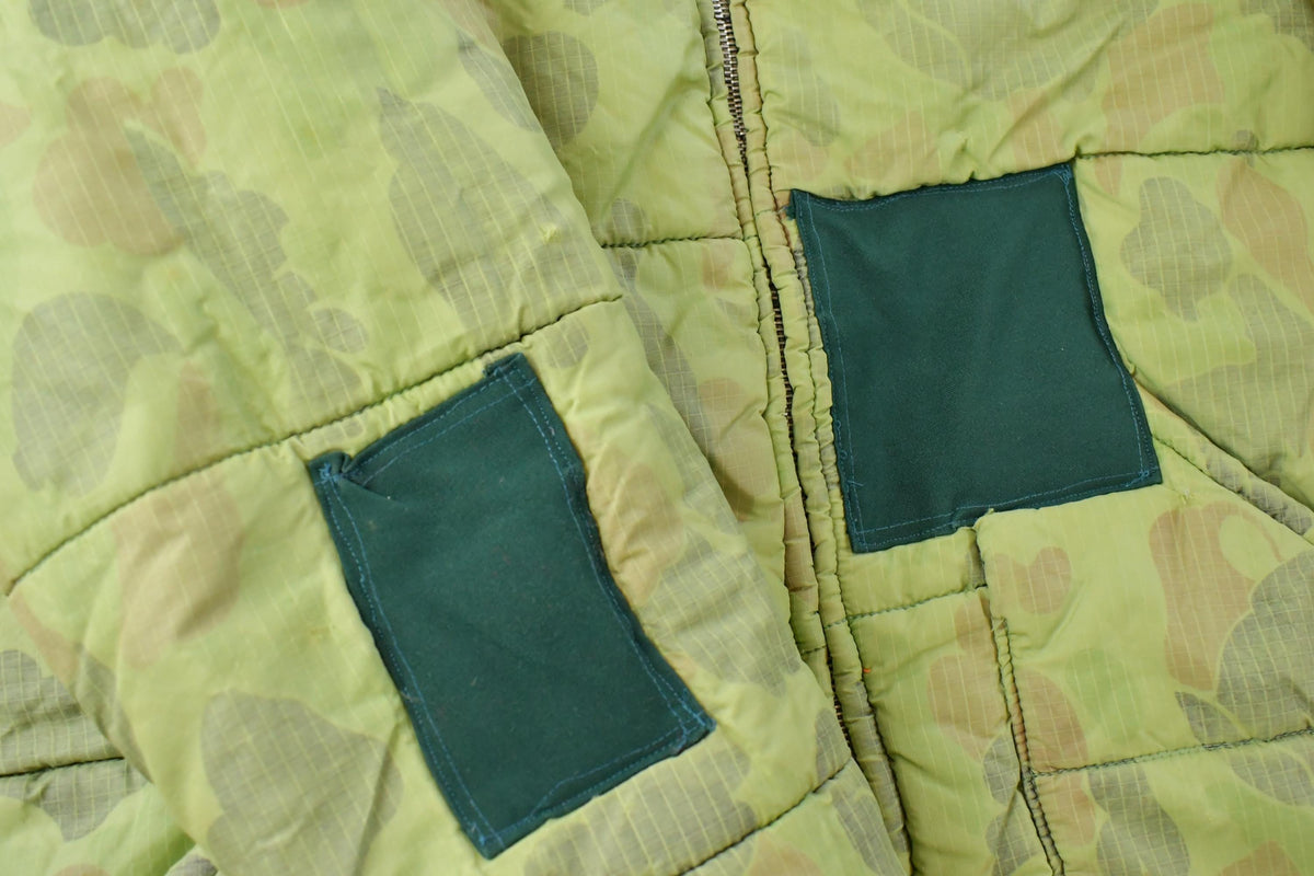 Vintage 1980s Tree Camo Reversible Hunting Jacket Men's L