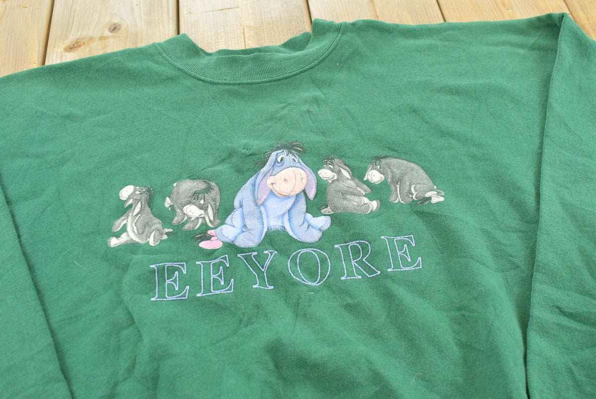 Vintage 1990s Eeyore Winnie The Pooh Walt Disney Crewneck Sweatshirt Men's L