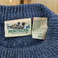 Vintage 1990s Christmas Winter Knitted Wool Blend Sweater Men's S