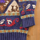 Vintage 1990s Gallagher Knit Mock Neck Sweater Women's M