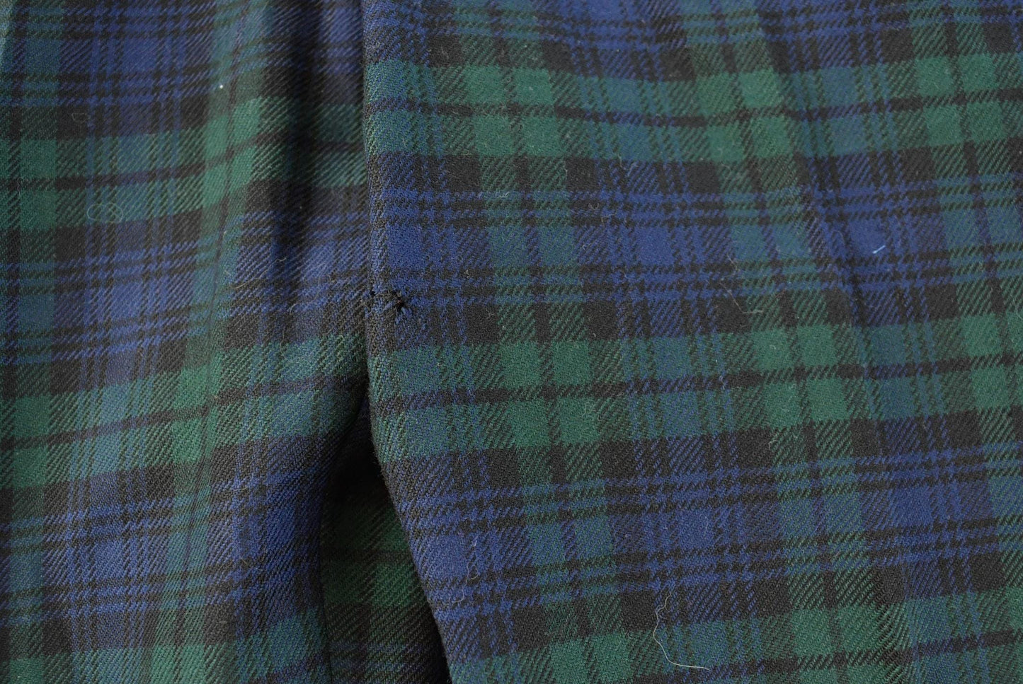 Vintage 1980s Plaid Wool Trousers Men's 36 x 29