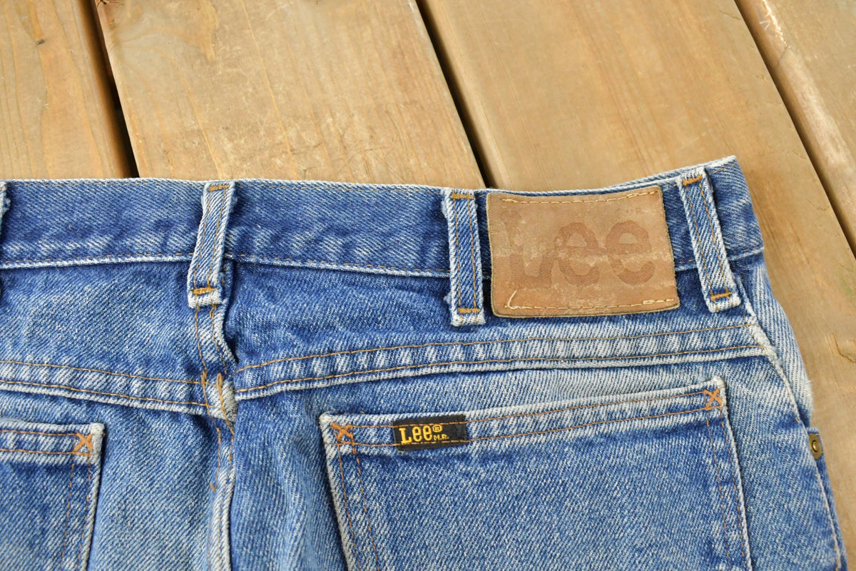 Vintage 1980s Lee Bell Bottom Flare Denim Jeans Men's 32 x 30