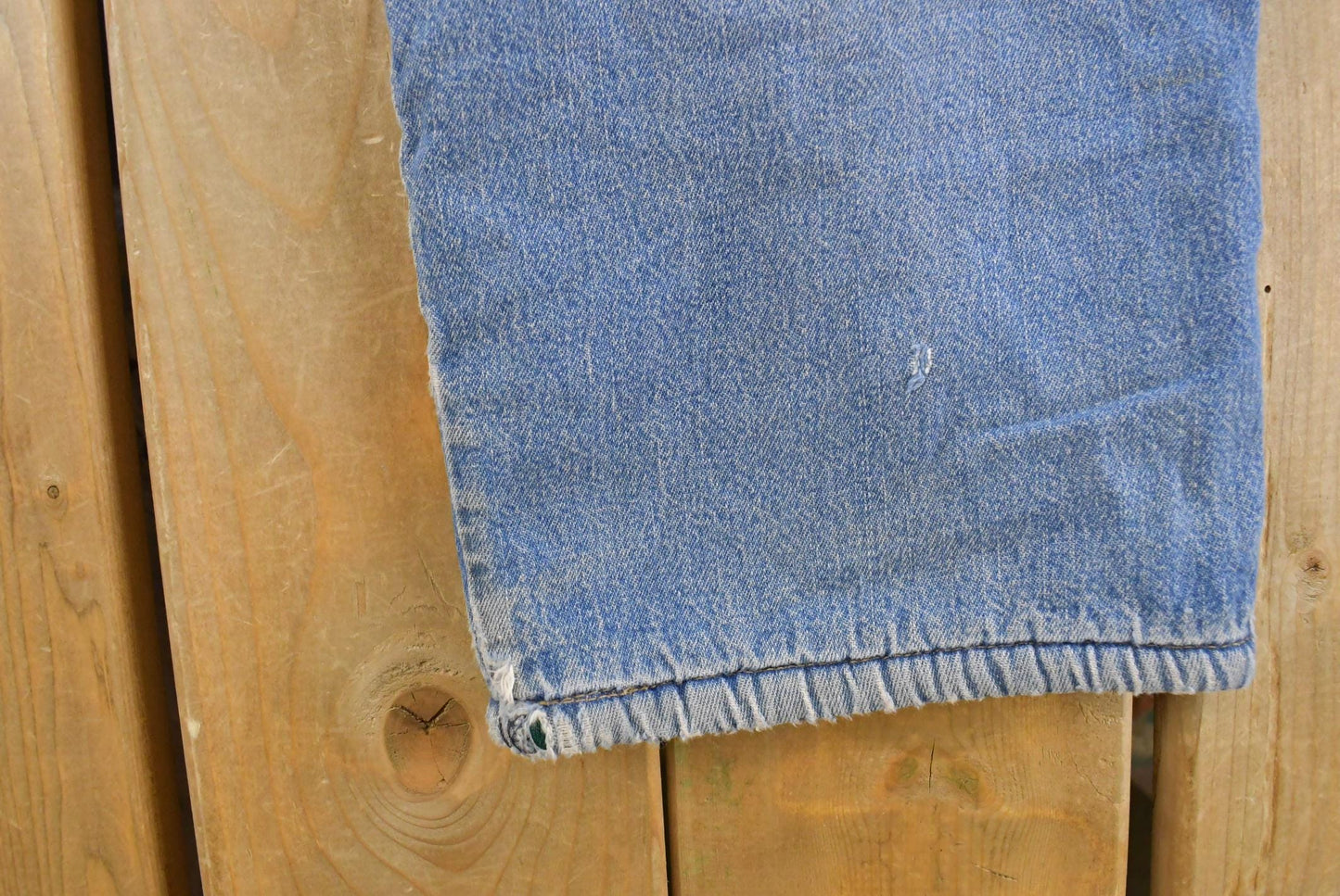 Vintage 1980s Wrangler Fleece Lined Patchwork Denim Jeans Men's 32 x 27
