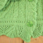 Vintage 1970s Aran Crafts Wool Cable Knit Cardigan Sweater Women's M