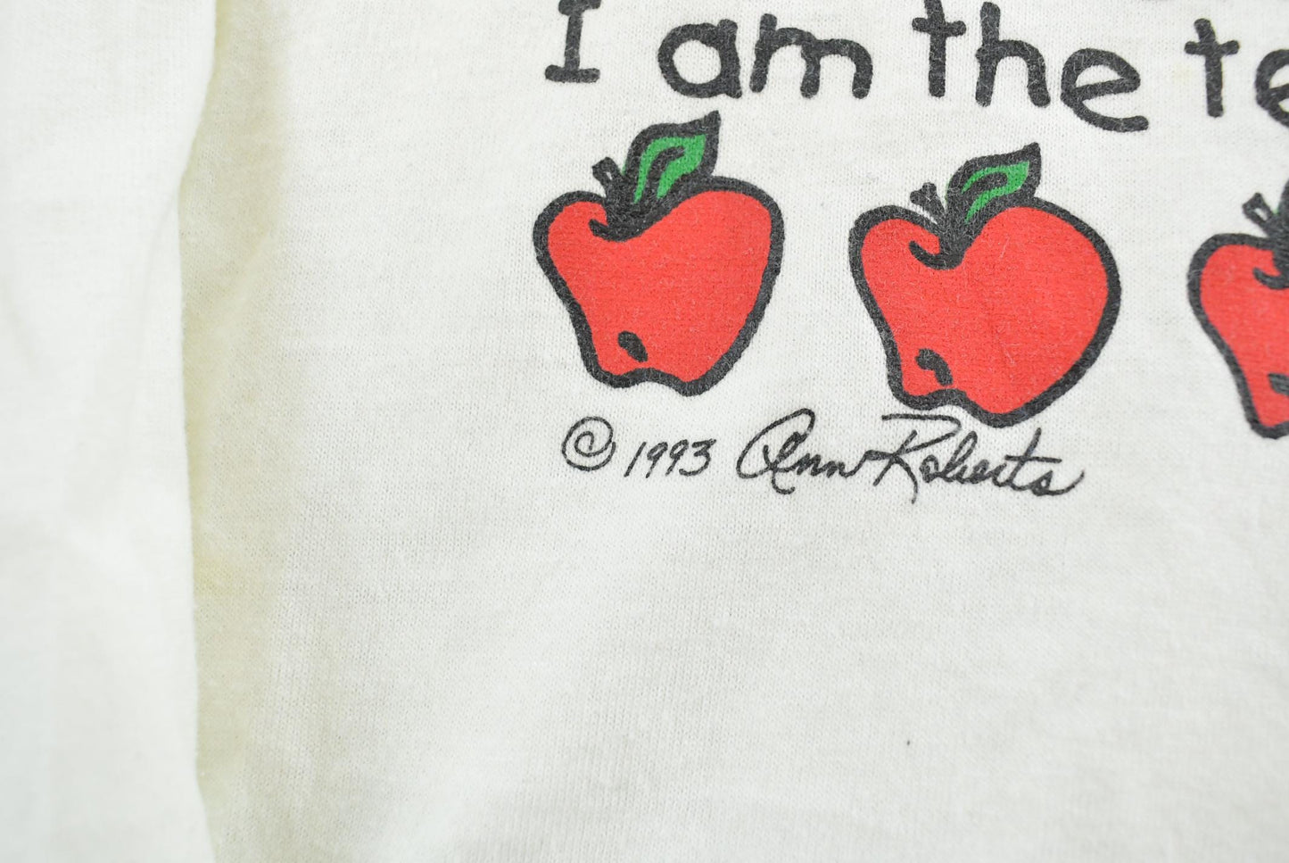Vintage 1993 I Am The Teacher Souvenir Comedy Long Sleeve T-Shirt Men's L