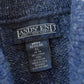 Vintage 1980s Lands' End Shawl Collar Heavyweight Wool Cable Knit Sweater Men's XL