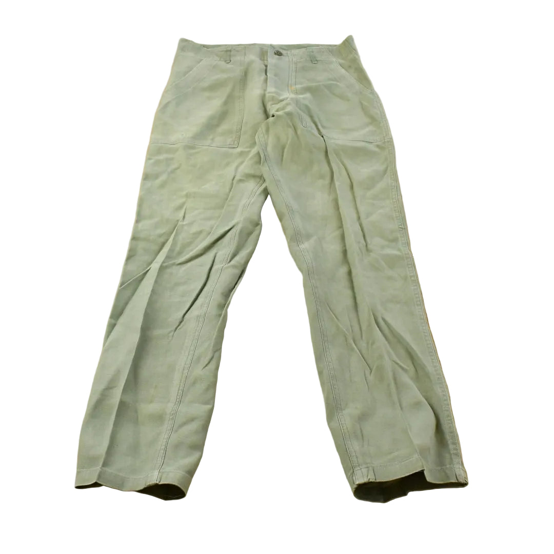 Vintage 1970s Military OG-107 Starched Sateen Fatigue Pants Men's 32 x 32