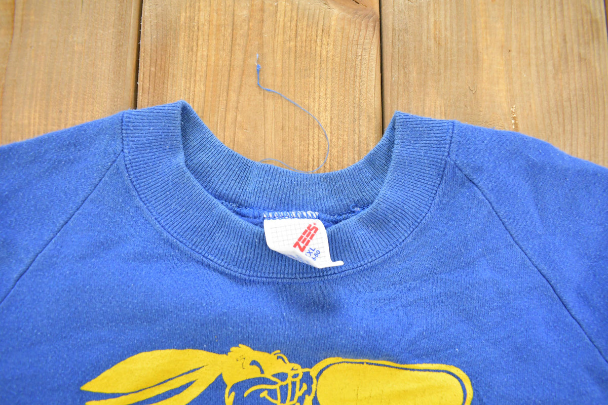 Vintage 1990s South Dakota State University Jack Rabbits Collegiate Raglan Crewneck Sweatshirt Men's L