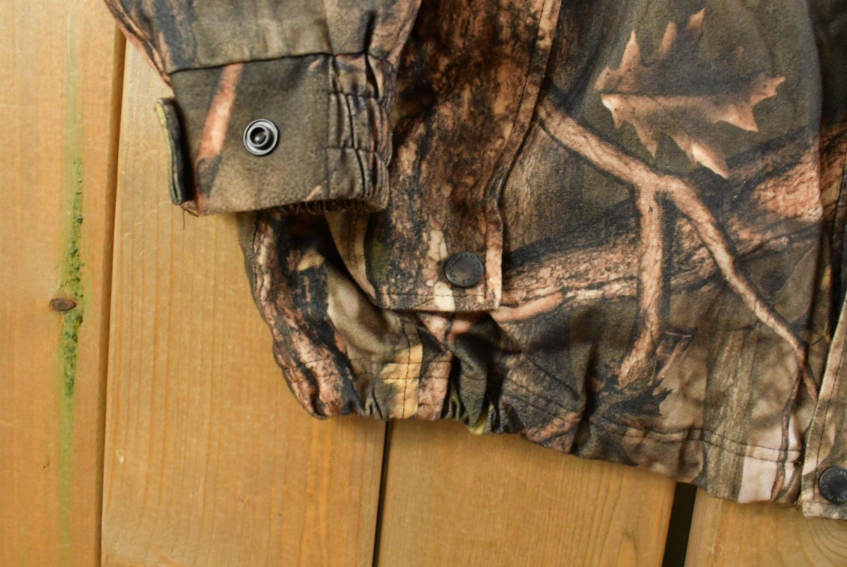 Vintage 1990s Master Sportsman Tree Camo Hunting Jacket Men's XL
