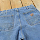 Vintage 2000s Carhartt Double Knee Denim Blue Jeans Men's 32 x 30