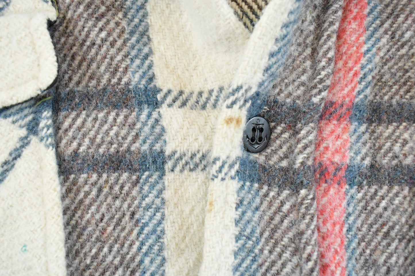 Vintage 1980s CPO Holiday Flannel Shirt Jacket Men's Large