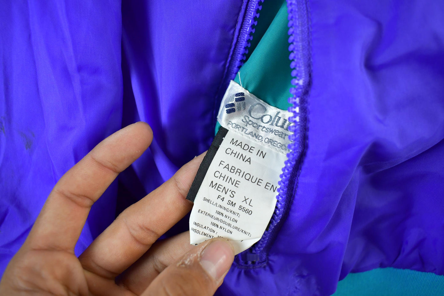 Vintage 1990s Columbia Sportswear Reversible Puffer Jacket Men's XL