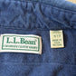 Vintage 1990s L.L. Bean Blue Chamois Cloth Embroidered Duck Button Up Shirt Men's L
