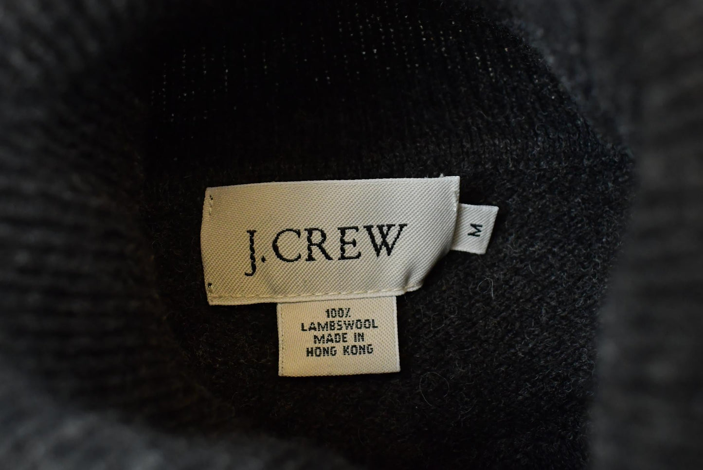 Vintage 1990s J Crew Wool Knit Turtleneck Sweater Men's M