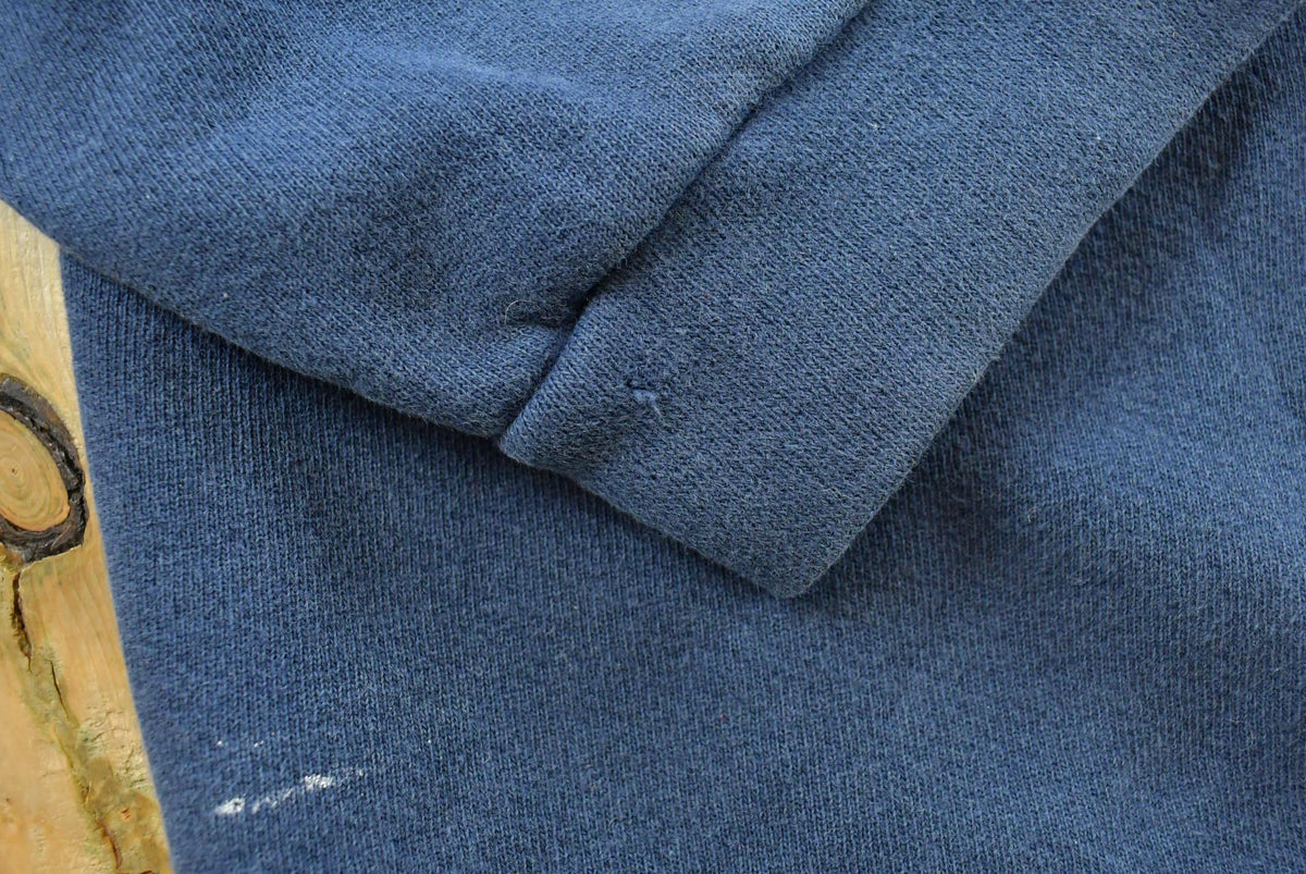 Vintage 1990s Nike Embroidered Mini Swoosh Blue Crewneck Sweatshirt Men's XL